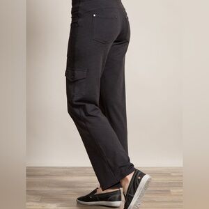 Kuhl Mova Trekking Stretch Pants Pull On Drawstring Cargo Black Women’s 16 Short